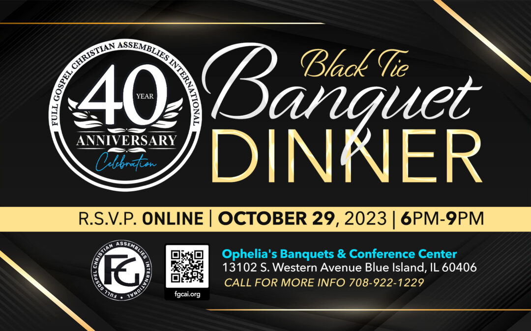 40th Anniversary Black Tie Banquet Dinner